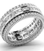 Micreation Brand New Cubic Zirconia Sterling Silver Ring Model No.MSR0170
