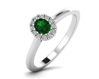 Micreation Brand New Cubic Zirconia Sterling Silver Ring Model No.MSR0174 2