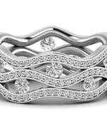 Micreation Brand New Cubic Zirconia Sterling Silver Ring Model No.MSR0177