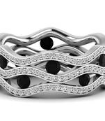 Micreation Brand New Cubic Zirconia Sterling Silver Ring Model No.MSR0178