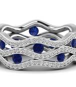 Micreation Brand New Cubic Zirconia Sterling Silver Ring Model No.MSR0179