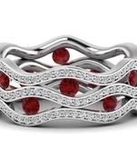 Micreation Brand New Cubic Zirconia Sterling Silver Ring Model No.MSR0180