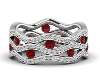 Micreation Brand New Cubic Zirconia Sterling Silver Ring Model No.MSR0180 2
