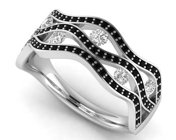 Micreation Brand New Cubic Zirconia Sterling Silver Ring Model No.MSR0184 2