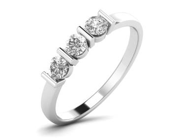 Micreation Brand New Cubic Zirconia Sterling Silver Ring Model No.MSR0191 1