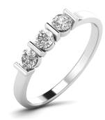 Micreation Brand New Cubic Zirconia Sterling Silver Ring Model No.MSR0191