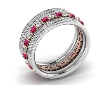 Micreation Brand New Cubic Zirconia Sterling Silver Ring Model No.MSR0196 1
