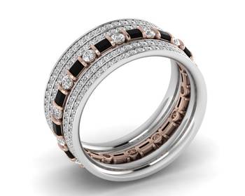 Micreation Brand New Cubic Zirconia Sterling Silver Ring Model No.MSR0197 1