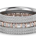 Micreation Brand New Cubic Zirconia Sterling Silver Ring Model No.MSR0198