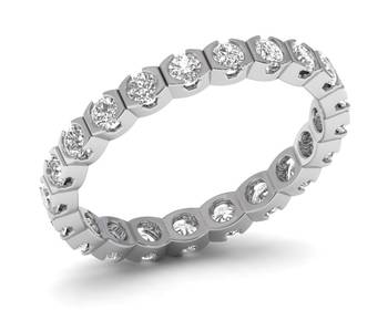 Micreation Brand New Cubic Zirconia Sterling Silver Ring Model No.MSR0201 1