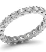 Micreation Brand New Cubic Zirconia Sterling Silver Ring Model No.MSR0201