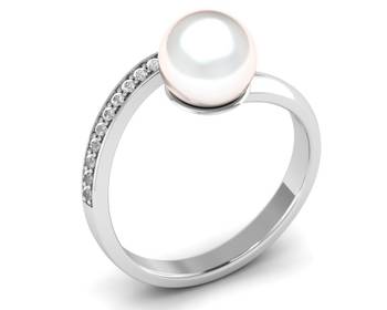 Micreation Brand New Cubic Zirconia Sterling Silver Ring Model No.MSR0210 2