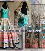 Multicolor embroidered embroidered ghagra choli