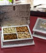 Silver dry fruit box