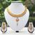 Attractive round shape white stone necklace set
