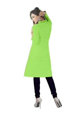 green printed georgette kurti 4