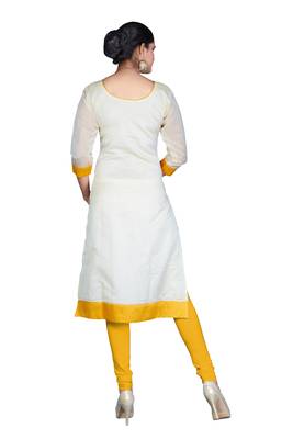 white printed cotton kurti 3
