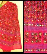 Purple cotton stole and dupattas