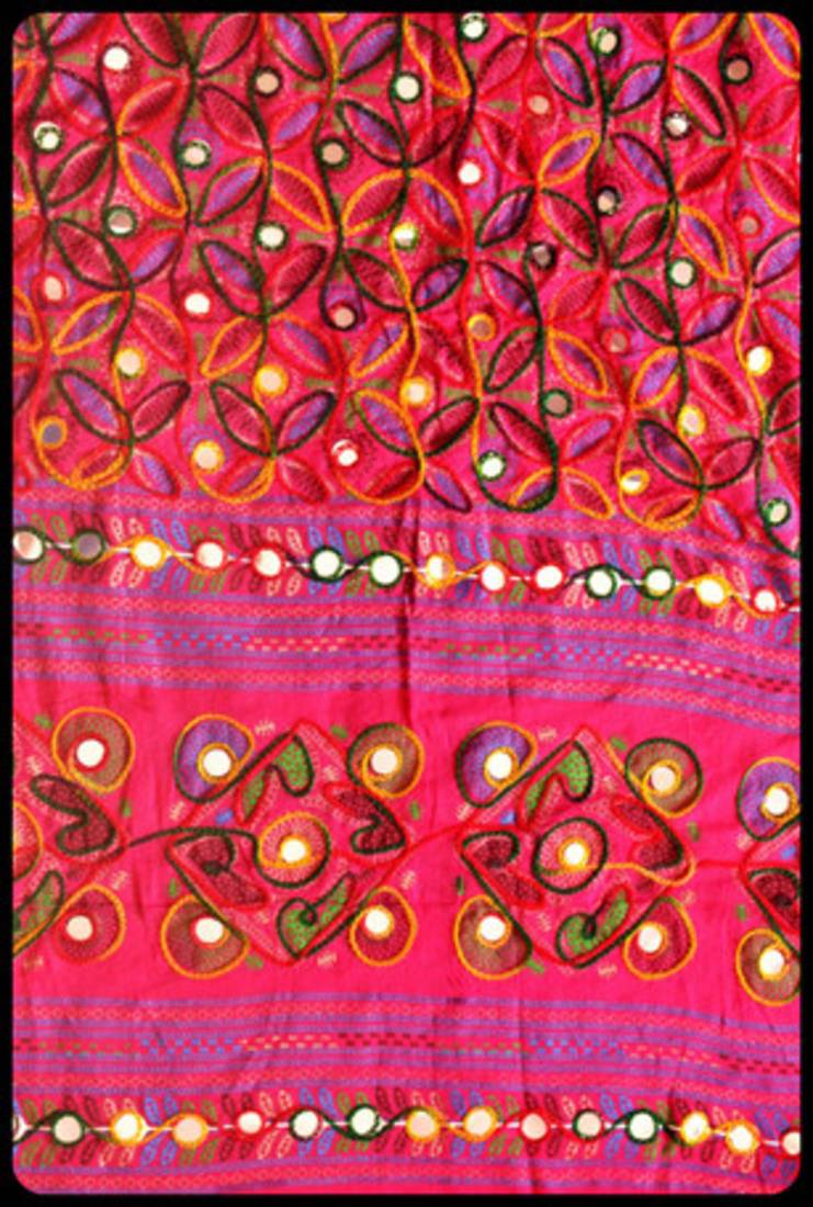 Purple cotton stole and dupattas