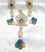 Shining Pearl & Sensuous CZ Ruby - 5 Colours