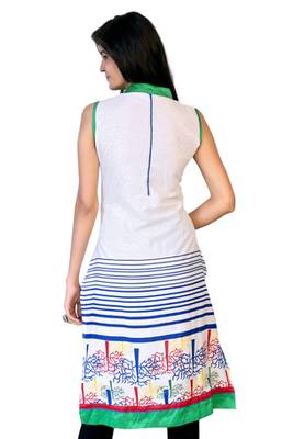 multicolor printed crepe stitched kurti 3