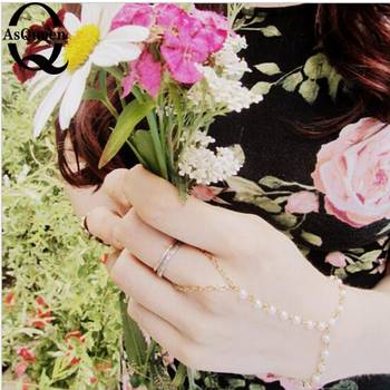 Pearl golden Chain Exclusive designer classic pretty haathful 1