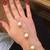 Pearl golden Chain Exclusive designer classic pretty haathful