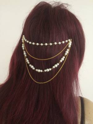 Pearl golden Chain Exclusive designer classic pretty haathful 1