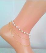 Pearl golden Chain Exclusive designer classic pretty Anklets