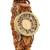New Fashion Brown colour Leather strap stylist Latest 2016  Wristwatch
