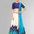 multicolor silk embroidered unstitched lehenga choli