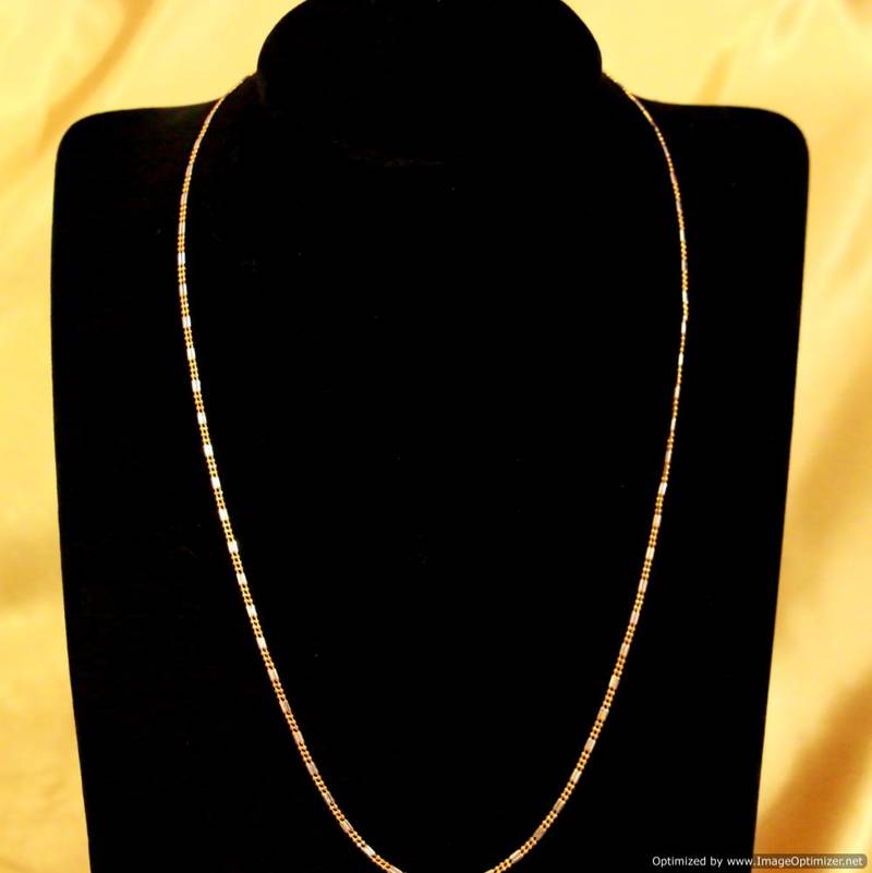 Gold  and  silver plated fine pendant chain