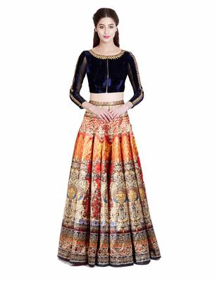 lehenga choli by kmozi (Dark orange) 1