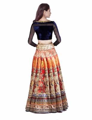 lehenga choli by kmozi (Dark orange) 2