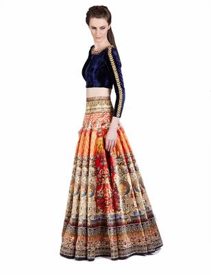 lehenga choli by kmozi (Dark orange) 3
