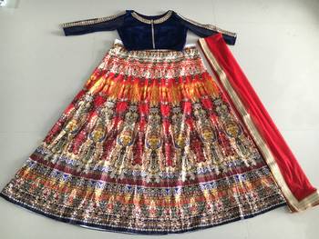 lehenga choli by kmozi (Dark orange) 4