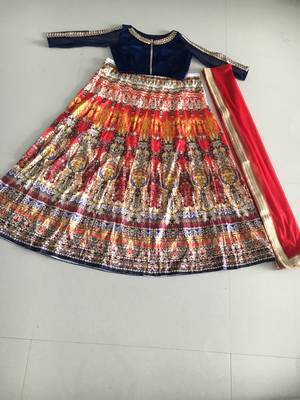 lehenga choli by kmozi (Dark orange) 5