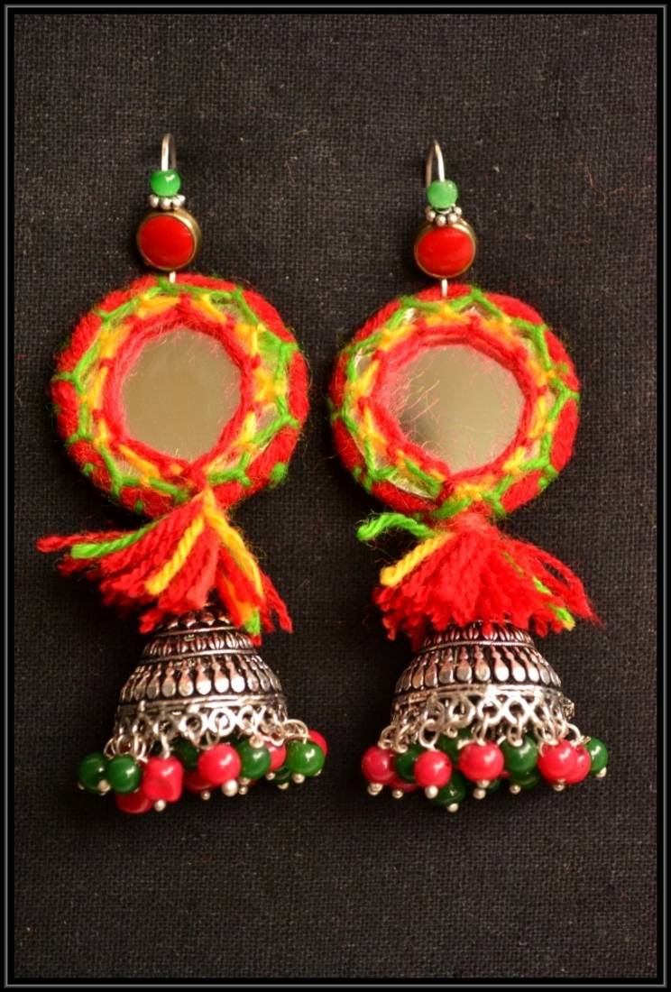 Multicolor metallic danglers drops