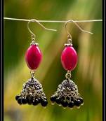 Multicolor metallic jhumkas