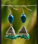 Multicolor metallic jhumkas