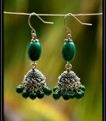 Multicolor metallic jhumkas