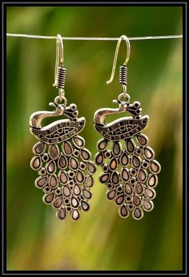 Multicolor metallic jhumkas 1