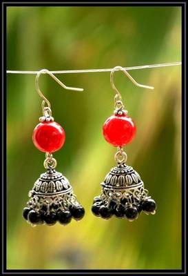 Multicolor metallic jhumkas 1