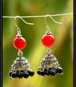 Multicolor metallic jhumkas