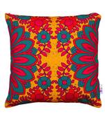 Splendid flower motif cushion cover