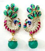 Beautiful Stone Studded Peacock Design Hangings In Victorian Style