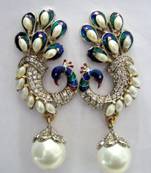 Beautiful Stone Studded Peacock Design Hangings In Victorian Style