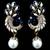 Beautiful Stone Studded Peacock Design Hangings In Victorian Style