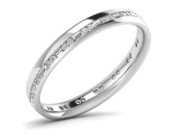 Micreation Brand New Cubic Zirconia Sterling Silver Ring Model No.MSR0113 2