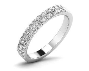Micreation Brand New Cubic Zirconia Sterling Silver Ring Model No.MSR0114 2